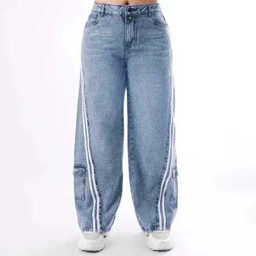 Pantalón High Waist (S, Con estampado)
